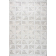 Foneks Glow 32439c Beyaz Bej Halı Beyaz - Bej