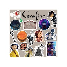 Coraline Sticker Seti Laptop Notebook Telefon Etiket Journal 1