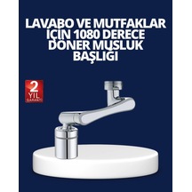 Esnek 1080 Musluk Başlığı 3 Eklemli Hareketli Su Modlu Lavabo Atı