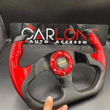 Momo Spor Direksiyon F1 Tesla Model Kırmızı Renk Momo Tip - Yarış Spor Direksiyonu Karma