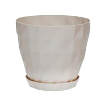 Serinova Kristal Saksı No 1 Kirli Beyaz