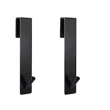 Metal Banyo Duşakabin İçin Dikey Askılık-al4836 2 Adet Siyah