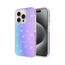 Apple Uyumlu iPhone 15 Pro Kılıf Parlak Renk Geçişli Zore Velle Kapak