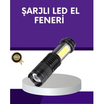 Ceylan Adam Şarjlı Mini Led El Feneri 2000 Lümen Su Geçirmez Çok Renkli