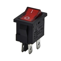 Mini Işikli Yükseltici Işikli Anahtar 220V 4P 0-1