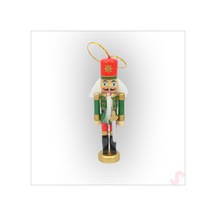 Kurşun Asker, Ahşap Fındıkkıran 13cm - Kılıçlı Yeşil
