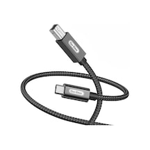 Go Des GD-HM837 Type-C to USB-B 2.0 Örgülü Data Yazıcı Kablosu 2 Metre GoDes-TA82091