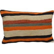 Zehra Abla Halı Yeni El Dokuma Dekoratif Kilim Kırlent Yastık Kılıfı 6660 Çok Renkli