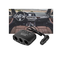 Üniversal 3 Lü Çakmak Soketi 120w Çakmaklık Çoğaltıcı 2 Usb Araç Şarj Cihazı Çakmaklık Şarj Çakmak Çoklayıcı 12v/24v 00 Şüscaroto Aksesuar