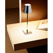 Madame Coco Bonar Dokunmatik Abajur Abjr000000001510x10x38 Cm-gümüş Diğer