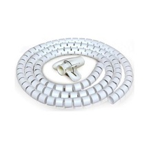 Spiral Kablo Toplayıcı Kablo Kanalı Kablo Düzenleyici Çapı 20mm Beyaz 1.5m