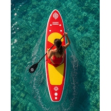 Crazy Fan Sarı Kırmızı Şişme Sup Board / Paddle Board 320 Cm