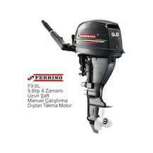 Ferrino 9.8 Hp 4t Dıştan Takma Motor Model:f9.8bwl Uzun Şaft Manuel