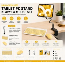 Casper Vıa L50 11'' Uyumlutablet Pc Standı Kablosuz Klavye Ve Mouse Ergonomik Çalışma Seti