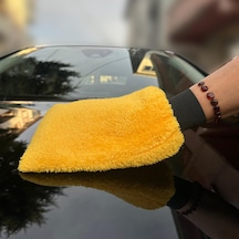 Mikrofiber Oto Yıkama Eldiveni Araç Yıkama Eldiveni Premium Sarı
