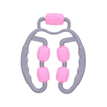 Vkemall 360 Bacak Masaj Aleti - Kas Ağrısını Giderir, Bacak Şekillendirir, Ayarlanabilir Genişlik Pembe