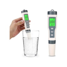 Dijital Su Kalitesi Test Cihazı Ve Sıcaklık Ölçüm Cihazı 3'ü 1 Arada İdeal Su Test Cihazı İçme