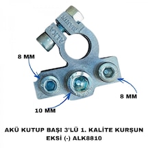 Akü Kutup Başı 3'lü 1. Kalite Kurşun + - Alk8810