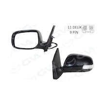 Gva Dış Dikiz Aynası Sol Toyota Corolla 08-10 Corolla Led 10-12 Elektrikli Katlanabilir Isıtmalı Lamba Lı Siyah Kapaklı Konveks Gva 1071147 8794012g90
