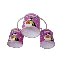 Angry Birds Çocuk Odası Avize Aydınlatma Tavan Avize Pembe