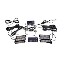 7 Fonksiyonlu Çakar Lamba 12-30v 6 Led 6 Adet Sarı Sarı Set / Lapa550-1