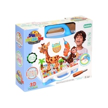 Erkek Çocuk 198 Parça 3d Puzzle Ile Renkli Matkaplı Creative Oyun Seti