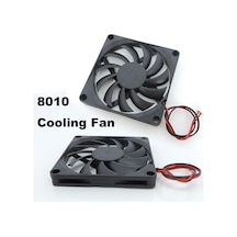 8cm 8010 Dc 5v 12v 24v Soğutma Fanı Fırçasız Reprap 3d Yazıcı Parçaları Dc Soğutucu 80x80x10mm Plastik Fan 2pin 8010 24v 3pcs