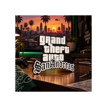 Gta San Andreas 3d Dekoratif Masaüstü Tabela Gaming Oda Dekoru