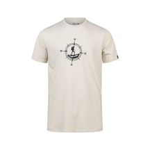 2as Alex Baskılı Erkek Sıfır Yaka T-shirt Kum