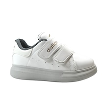 Onlo Ayakkabı Dt.91 Beyaz Cırtlı Çocuk Sneaker Spor Ayakkabı