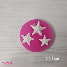 Yy0559 Üçlü Yıldız Silikon Kalıp
