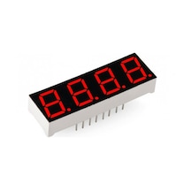 0.39 İnç 4 Basamaklı Kırmızı Katot 7 Segment Gösterge - 5 Adet