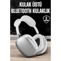 P9 Air Max Kablosuz 5.0 Mikrofonlu Bluetooth Kulaklık Beyaz Yüksek Ses Kaliteli 1