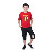 Skater Baskılı Erkek Çocuk Çift Cepli Kapri Alt-üst Takım Mint Yeşili
