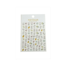 Tavşan Havuç Tattoo Dövme Sticker - Beyaz N145