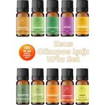 Zeus Olimpos Işığı 10'lu Set Oda Kokusu Esansı 10x10ml Karışık