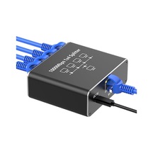 Gigabit Ethernet Splitter Lan Switch 4 Port, Tip C Güç Kablosu, 1000mbps Rj45 Ağ Dağıtıcı, Bilgisayar, Laptop, Router, Tv Kutusu İçin
