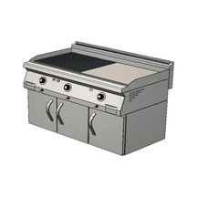 Karacasan Endüstriyel 900 Seri Dolaplı 120 Cm Lpg Tüplü Yarı Kanallı Izgara