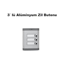 3 Lü Alüminyum Zil Butonu