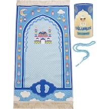 Kumbaralı Oğlumun Çocuk Seccadesi - Cami Resimli - Tesbih Hediyeli