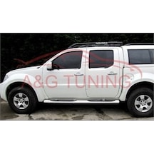 Nissan Navara Krom Cam Çıtası 2006 Üzeri 4Prç Paslanmaz Çelik N11.3648