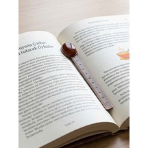 Akik Doğal Taşlı Kitap Ayracı Ve Cetvel Eukyak