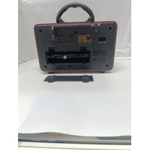 Kopya - M-111bt Şarjlı Nostaljik Radyo Bluetooth-kumanda Usb/sd/mp3 - Kahverengi- Tek Ebat