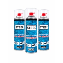 Steel Pas Sökücü Sprey 200 Ml - Temizleyici, Yağlayıcı Ve Koruyucu 3 Adet