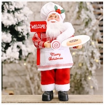 Geeroyoo Yılbaşı Dekorasyonu: Ayakta Şapkalı Noel Baba Figürü, Pratik Ve Dayanıklı