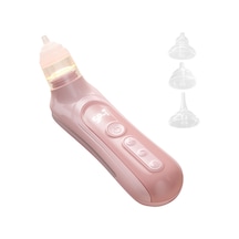 Yaozixa Bebek Elektrikli Burun Emici - 5 Seviye Emme Gücü, Düşük Ses, Renkli Işık Ve Rahatlatıcı Müzik, Pil Li, Depolama Kutusu + 3 Silikon Uç + Burun夹 + Şarj Kablosu Pembe