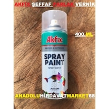 Akfix 400 ML Şeffaf Parlak Vernik Sprey Vernik Akrilik