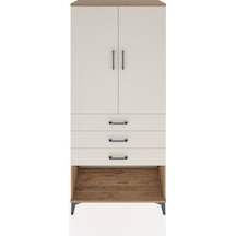 Hyperion Dolap 3 Raflı 3 Çekmeceli 2 Kapaklı 88x44x195 Çam-ay... Çam