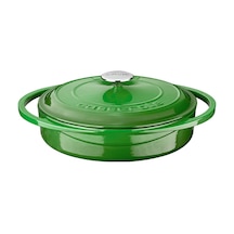 Lava Döküm Çok Amaçlı Yayvan Tencere Döküm Demir Kapak Heritage Serisi Çap(Ø)28cm.