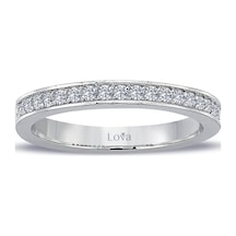 Lova 0,26 Karat Pırlanta Yarımtur Yüzük - 1010210